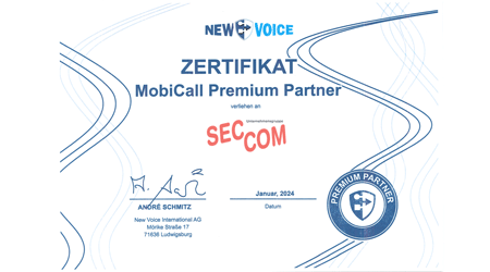 SEC-COM ist NewVoice Premium Partner